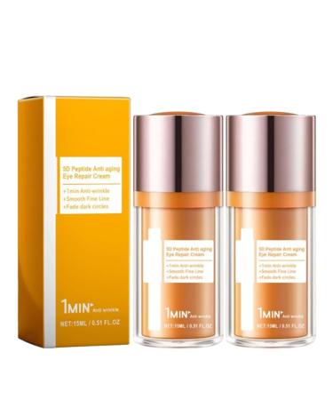 Yipane Eye Cream Augencreme 5D Eye Cream 5D Peptides Anti-aging ye Repair ream For Dark Circles and Puffiness (2pcs)