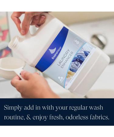 EnviroKlenz Laundry Enhancer | Odor Eliminator Liquid for 30 Loads | Non-Toxic Fragrance-Free Removes Sweat Chemicals & Pet Odors - Buy Online on GoSupps.com
