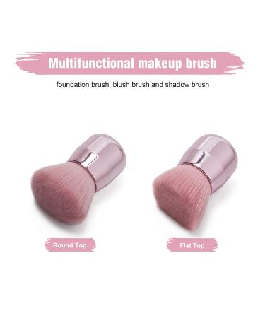 Tenmon Foundation Kabuki Brush - Blush & Concealer Brushes Set for Valentine's Day (Pink) - Buy Online on GoSupps.com