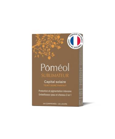 POMEOL Preparing Tan Supplement | Prepares Activates and Prolongs Enhancer 30 Days 4 Pigments Beta Carotene Collagen Vitamins E A D3 Copper Selenium Zinc