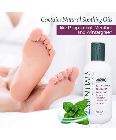 Stanley Essentials Feet TreatMint Foot Lotion 8oz - Natural Peppermint Moisturizing Cream for Pain Relief - 6 Pack - Buy Online on GoSupps.com