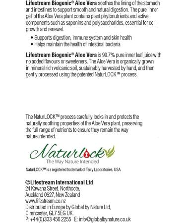 Lifestream Aloe Vera Juice 1.25L - Buy Online on GoSupps.com