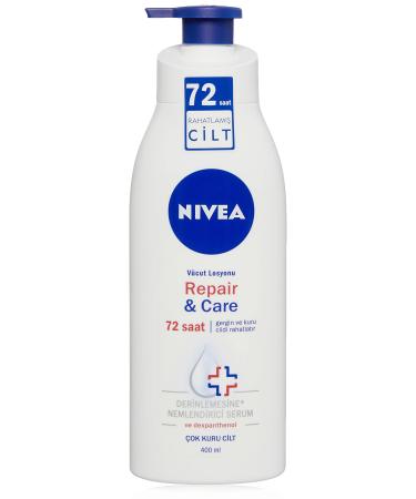 Nivea Repair & Care Body Lotion (400ml) intensive care and repairing body lotion tight and dry skin 72 hours of relaxation