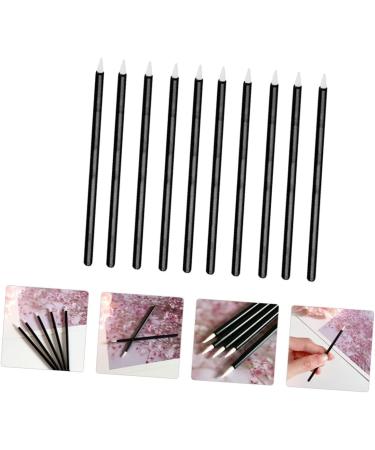 SOESFOUFU 100pcs Disposable Eyeliner Makeup Brush Applicator Eyeliner Brush Head Black Artificial Fiber - Buy Online on GoSupps.com