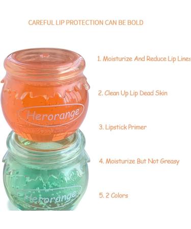  Pakivs 2Pcs Moisturizing Lip Oil With Spoon Honey Lip Balm Shiny Moisturizing Moisturizing Lip Mask & Dry Prevention Daily Lip Care - Buy Online on GoSupps.com