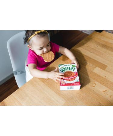 Sprout Organic Wafflez Pumpkin Butter & Jelly - 5 Packets (0.63 oz each) - Healthy Snack - Buy Online on GoSupps.com