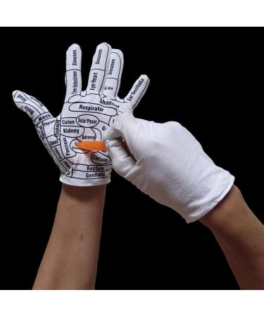 Buy Reusable White Massage Gloves for Hand Reflex Zone & Acupressure - K3F5 Peeling Tools - International Shipping Available - Buy Online on GoSupps.com