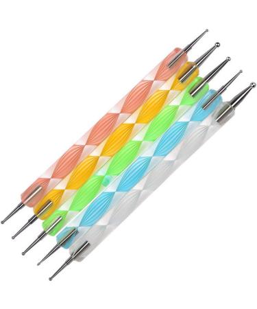 20-Piece Nail Art Brush Set with Pink and White Acrylic Handles - Manicure Pedicure Kit for Designing, Dotting, and Painting (White) - Buy Online on GoSupps.com