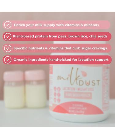 MILK DUST Protein Powder 660g | Breastfeeding Powder for Nursing Moms | Lactation Support Pea Powder | Vegan & Dairy-Free | Sweet Vanilla | 22 Servings (Vanilla.) - Buy Online on GoSupps.com