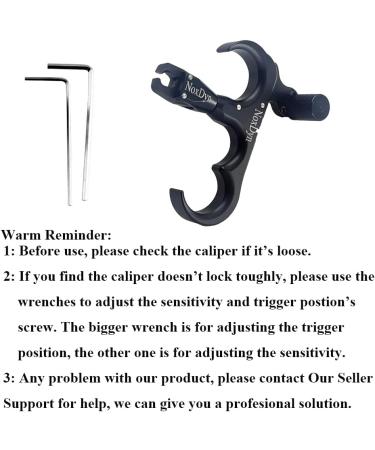 WhildHart 3 Finger 360 Rotatable Thumb Release Trigger for Compound Bow (Pure Black) - Shop Now - Buy Online on GoSupps.com