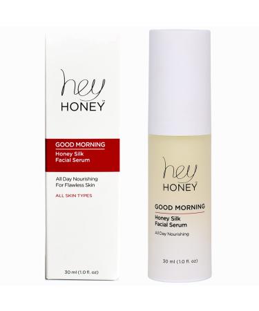 Hey Honey Good Morning Honey Silk Facial Serum | Daily Moisturizer  Replenishes and Protects Skin | Doubles As An Active Moisturizing Makeup Primer | 1 oz