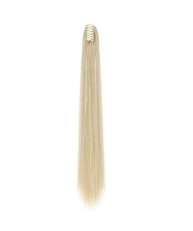 Claw Clip Ponytail Extensions - 66cm Ash Blonde & Bleach Blonde Real Hair - Smooth & Natural Look - Buy Online on GoSupps.com