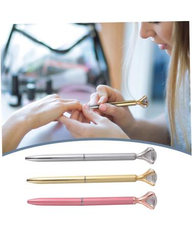 Beaupretty Paintbrushes 1 makeup nail tips brush nail detail brush pen nail liner tips salon nail dotting brush tips salon nail pen tips manicure nail paint brush tips boxed nail drill 14.5X2X1cm Silver - Buy Online on GoSupps.com