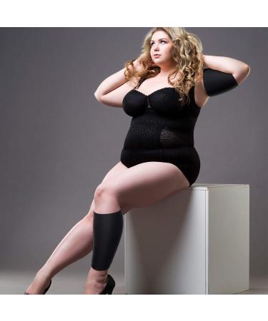 SATINIOR 2 Pairs Women Arm Shapers + 1 Pair Calf Compression Sleeves | Slimming Upper Arm Wrap | Circumference 7-16 Inches | Plus Size Arm & Calf Compression - Buy Online on GoSupps.com
