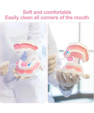 Supvox 100pcs Disposable Oral Care Sponge Swabs - Tooth Cleaning Mouth Swabs for Enhanced Dental Hygiene | International Shipping Available - Buy Online on GoSupps.com