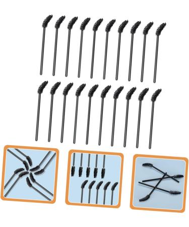 NOLITOY 200 Pcs Elbow Mascara Brush Lash Mascara Lash Accessories False Plastic Make up Eyelash Tool Travel 9.7x0.6cmx4pcs Blackx4pcs - Buy Online on GoSupps.com