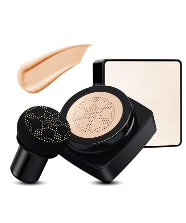 CC Cream Foundation Mushroom Head Air Cushion CC Cream Powder Foundation Full Coverage for Flawless Makeup Concealer Moisturizing Brightening Liquid Foundation BB Cream (NUDE103#)