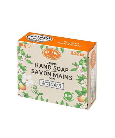 Handmade Organic Orange Flower Hand Soap Bar - Nourishing Shea Butter Vegan Zero Waste 3.22 oz - Buy Online on GoSupps.com