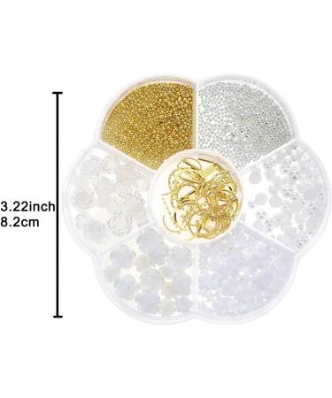 Yatinkim Mixed 3D Nail Art Gem Decoration Accessories Kit Bow Nails Butterfly Pearls Designs 7 Styles Rhinestone Charm Jewelry Multi-Shape Women Girl Manicure Rose Flowers - Buy Online on GoSupps.com