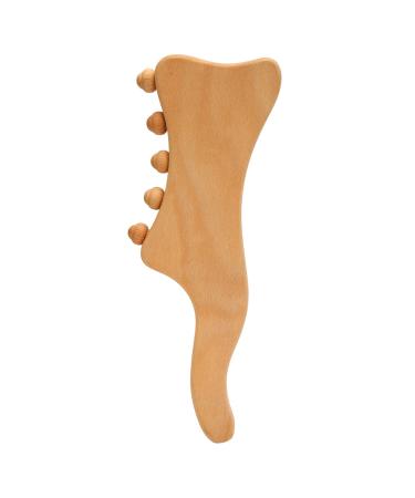 Wood Gua Sha Tool Angrek Wood Drainage Massage device Body massage scratch rod wood Massage aid Tools for muscle relaxation and pain relief