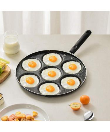 DELURA 7 Holes Frying Pan Multi Function Breakfast Pan Cooking Tools Kitchen Supplies Frying Baking Pan Cooking Pot Kitchen Utensils Cookware - Buy Online on GoSupps.com