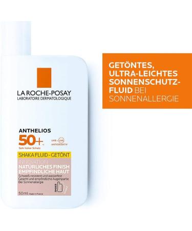 Roche-Posay Anthelios Invisible Fluid SPF 50+ Tinted - 50 ml | Best Sunscreen for Sensitive Skin | Buy Internationally - Buy Online on GoSupps.com