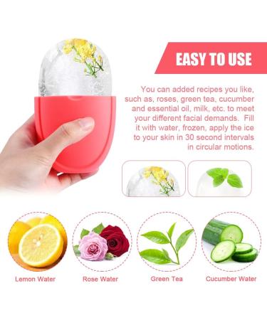 Buy iayokocc Ice Roller & Gua Sha Set for Face & Eye Puffiness Relief - Silicone Ice Mold for Brightening & Pore Shrinking (Pink) - International Shipping Available - Buy Online on GoSupps.com