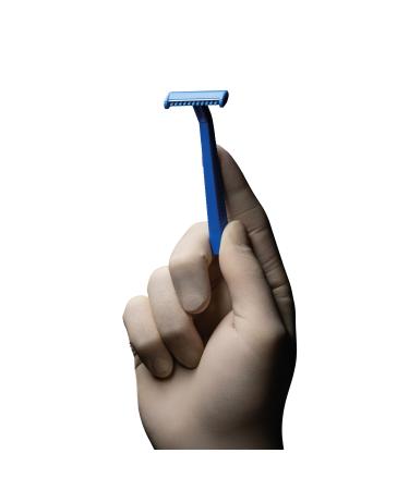 Topjess disposable razor with stainless steel blade 1-cutting color blue top comfort: buy a razor for dry shave as patient needs and patient hygiene. - Buy Online on GoSupps.com