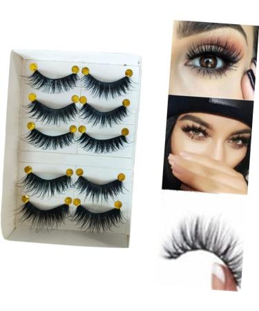 minkissy 5 Pairs False Eyelashes Natural False Magnetic Eyelashes Fake Eyelashes Pestanas Postizas Naturales False Lashes Lashes Natural Eyelashes Extend 3D Dense - Buy Online on GoSupps.com