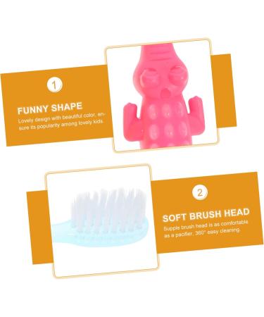 Minkissy 16-Piece Small Crocodile Toothbrush Cleaning Tool for Baby Teeth - Manual Massage Device for Toddlers - Ideal PBT Small Head Toothbrushes - Buy Online on GoSupps.com