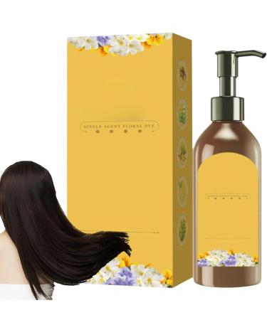 Qikam Color Shampoo for Dark Hair Single Dose Plant Dye Floral - Herbal Color Shampoo Long Lasting Natural Hair Color Shampoo for Women Elderly  - Buy Online on GoSupps.com