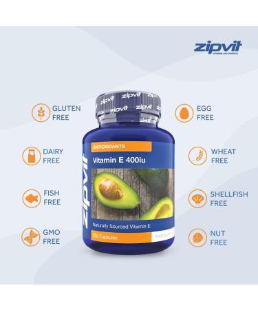 Vitamin E 400iu Supplement 200 Softgel Capsules - Powerful Antioxidant for Immune Support | 6 Month Supply - Buy Online on GoSupps.com