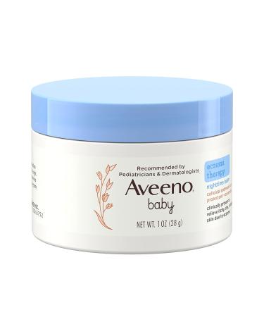 Aveeno Baby Eczema Therapy Nighttime Balm - Travel Size 1 oz (2 Pack) | Soothes Baby's Skin - Buy Online on GoSupps.com