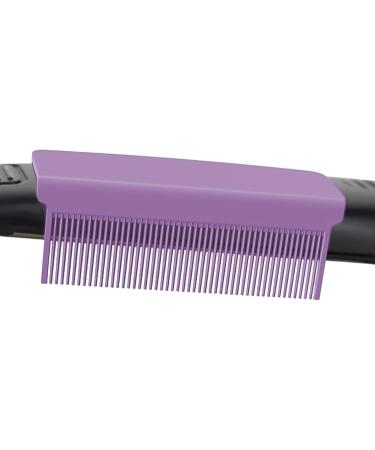 Hair straightener comb hair straightener hair straightener hair comb with clip professional smooth tool Purple - Buy Online on GoSupps.com