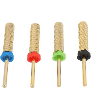Nail Drill Bits Nail Drill Bit Set Gold Repair Cleaning Grooves Portable Cylindrical Extra Long With Storage Boxes For Salon - Buy Online on GoSupps.com