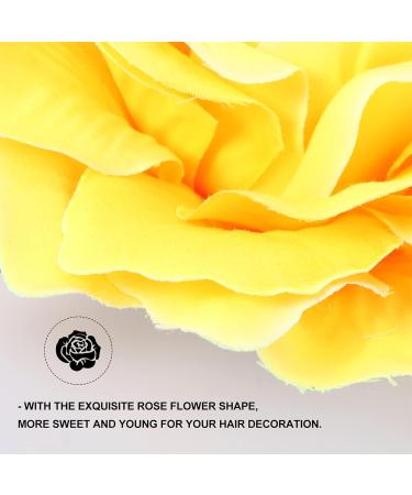 LALAFINA 2 1 Girl Jewelry Bridal Headpiece Flower Pin and Brooches Rose Pin Flower Pins Rose Hair Barrettes Floral Hair Bands Rose Flower Brooch Pin The Flowers Miss The Fabric Yellow - Buy Online on GoSupps.com