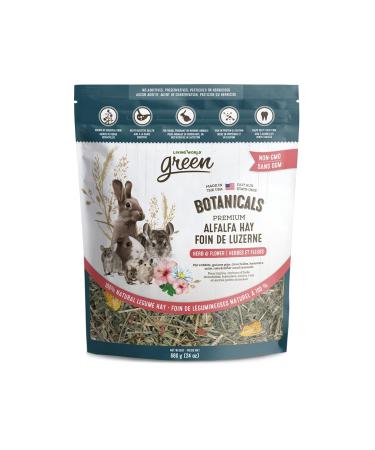 Living World Green Botanicals Premium Alfalfa Hay Herb & Flower Mix 680 g (24 oz)