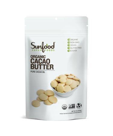 Sunfood Organic Cacao Butter 1 lb (454 g)