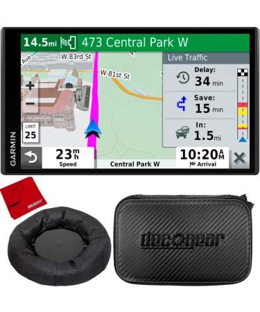 Garmin DriveSmart 55 & Traffic 5.5" Display GPS Navigator with Case and Mount Bundle DriveSmart 55T