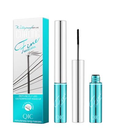 Waterproof Mascara for Short Thin Eyelashes, Washable Volumizing Eyelash Mascara Intense Lengthening Mascara for Women, Black (0.1 fl. oz.)