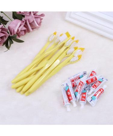 Minkissy Travel Toothbrush & Toothpaste Set - 20 Pack - Portable Travel Sizes | Disposable Travel Kit - Ideal for International Shipping - Buy Online on GoSupps.com