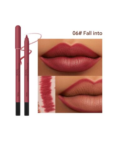 KISSIO Creamy Lip Liner Pencil 0.02 oz - Long Lasting, Matte Finish, Cruelty Free (06#Fall into) - Buy Online on GoSupps.com
