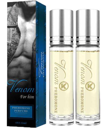 Roll-on Pheremone Perfume Alpha Cologne Pheromone Based Body Scent Pheromone Oil For Men To Attract Women Pharamon Perfume for Man Pheromone Essential Oil (For Men-2PCS)