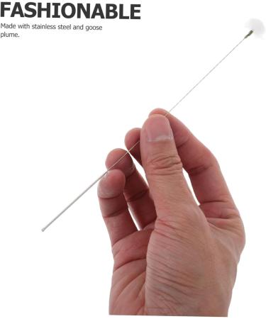 PartyKindom 10Pcs Ear Cleaner Tools Goose Plume Ear Wax Removal Picks Ear Wax Scoops for and Ear Cleaning Experience - Buy Online on GoSupps.com