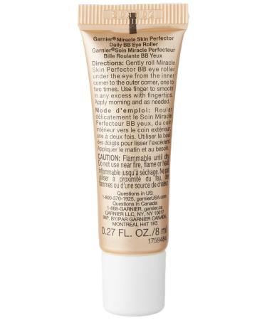 Garnier BB Eye Miracle Skin Perfector Roller Light/Medium 0.27oz - Buy Online on GoSupps.com