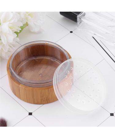 Healifty Talcum Powder Puff Powder Box with Puff Bamboo Eco Friendly Powder Puff for Baby Women - Buy Online on GoSupps.com