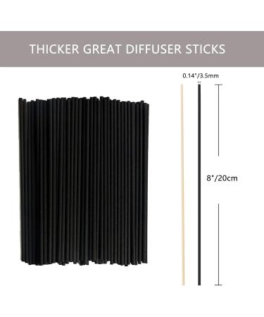 Hossian 100PC Reed Diffuser Sticks - 20cm Black Fiber Reeds for Essential Oils | Perfect for Aromatherapy & Home Fragrance - Buy Online on GoSupps.com