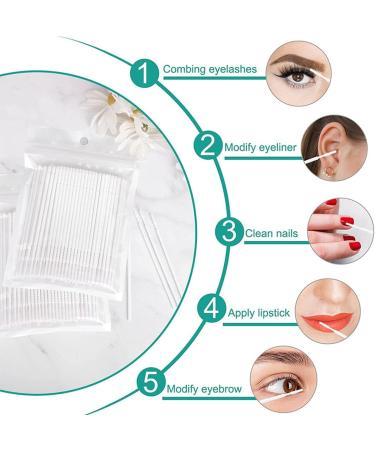 Buy KQNM 200-Piece Eyelash Brush & Eyeshadow Applicator Set - Soft Reliable Micro Applicators for Makeup & Cleaning - International Shipping Available - Buy Online on GoSupps.com
