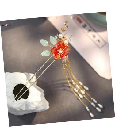 minkissy Antique Hair Clasp Hair Picks Bridal Hairpin Stick Wedding Chignon Retro Hair Fork Tassel Hair Bun Hair Bun Stick Wedding Headpiece for Bride Hair Stick Miss Vintage Alloy - Buy Online on GoSupps.com