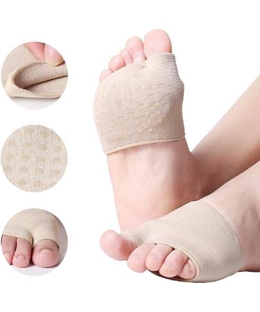 Medium Footed Upholstery Cushions for Morton's Neuroma & Metatarsalgia Relief - Anti-Slip Light Yellow Foot Cuffs (1 Pair) - Buy Online on GoSupps.com